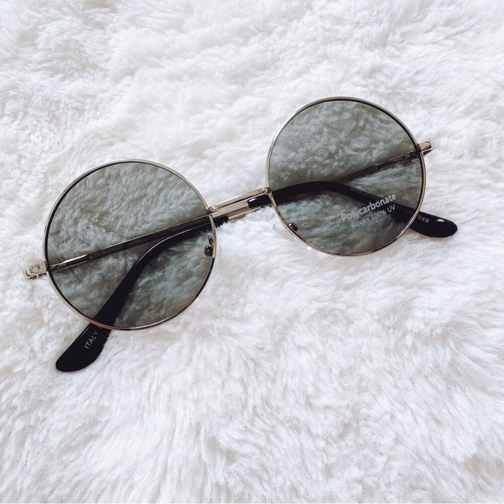 Henry Silver Round Lens Sunglasses - Picture 3 of 11